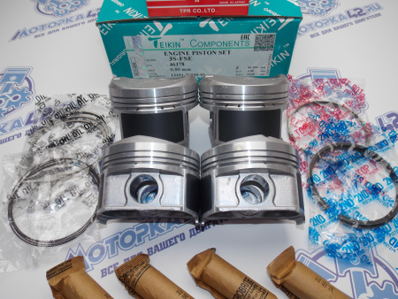Поршни + кольца 4шт ремонт +0,50 TOYOTA 3S-FSE