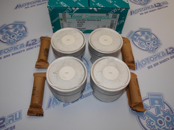 Поршни TEIKIN к-кт 4шт стандарт MMC 4G63 NEW