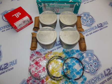 Поршни + кольца 4шт ремонт +1,00 HYUNDAI G4GC, G4JP