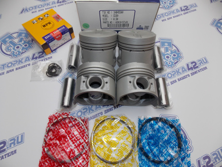 Поршни + кольца к-кт 4шт ремонт +0,50 NISSAN CD20