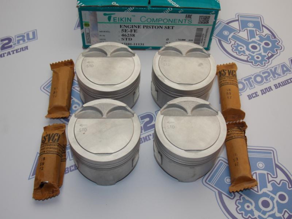 Поршни TEIKIN к-кт 4шт стандарт TOYOTA 5E-FE