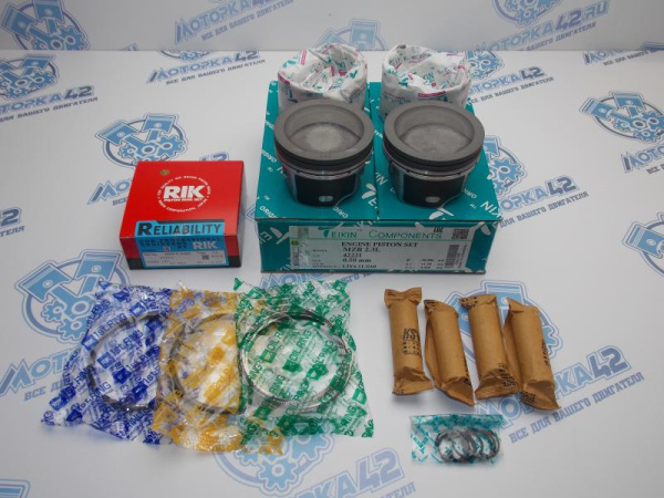 Поршни + кольца к-кт 4шт ремонт +0,50 MAZDA 2,3 L3-VDT '09-