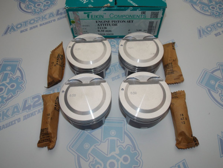 Поршни TEIKIN к-кт 4шт ремонт +0,50 HYUNDAI G4EE