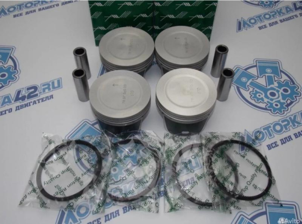 Поршни + кольца к-кт 4шт стандарт FORD Focus 100л.с.