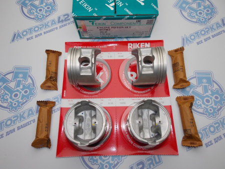 Поршни + кольца к-кт 4шт ремонт +0,50 HONDA D15B1, D15B2