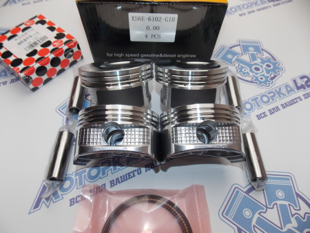 Поршни + кольца 4шт стандарт FORD ROCAM 1,6