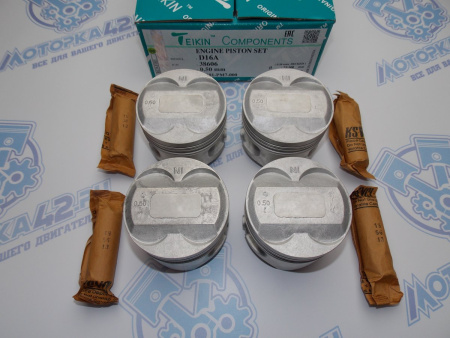 Поршни TEIKIN к-кт 4шт ремонт +0,50 HONDA D16A