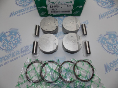 Поршни + кольца AW 4шт стандарт TOYOTA 1SZ-FE