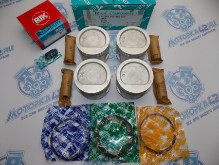 Поршни + кольца к-кт 4шт ремонт +0,50 TOYOTA 1RZ