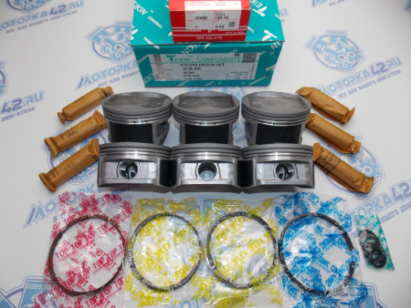 Поршни + кольца к-кт 6шт ремонт +0,50 TOYOTA 1GR-FE