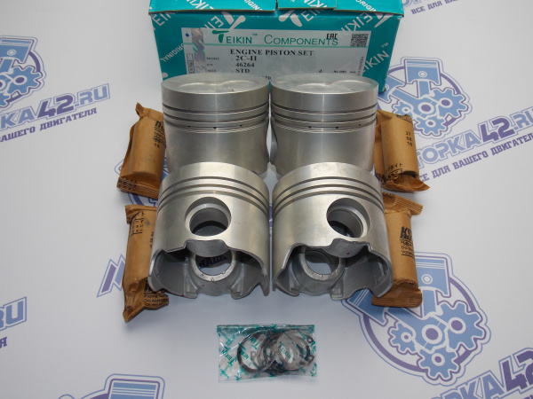 Поршни TEIKIN к-кт 4шт стандарт TOYOTA 2C-T