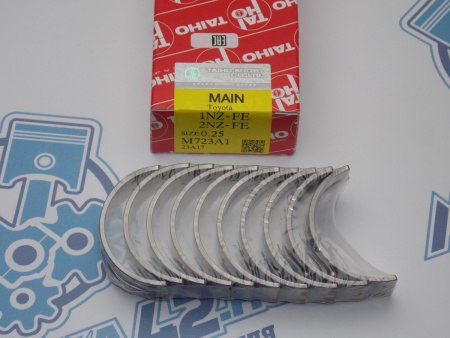Вкладыши коренные TAIHO ремонт +0,25 TOYOTA 1NZ-FE, 2NZ-FE