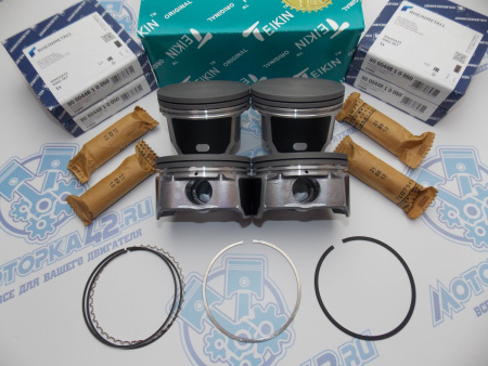 Поршни + кольца к-кт 4шт ремонт +0,50 FORD 1.8