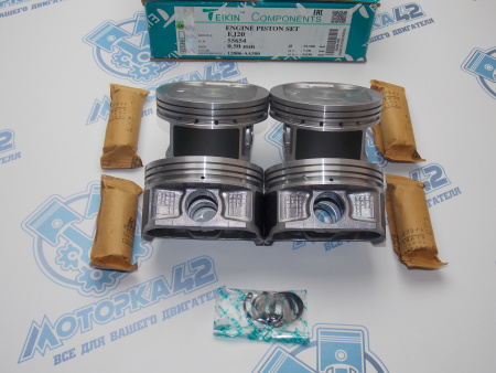 Поршни + кольца к-кт 4шт ремонт +0,50 SUBARU EJ20, EJ20E, EJ20J