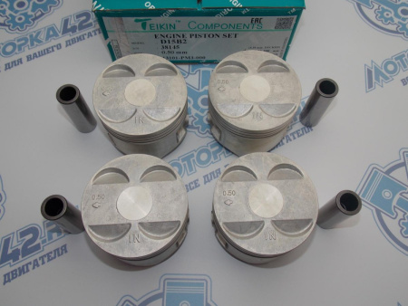 Поршни TEIKIN к-кт 4шт ремонт +0,50 HONDA D15B1, D15B2