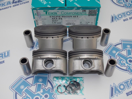 Поршни TEIKIN к-кт 4шт ремонт +0,50 TOYOTA 3ZZ-FE