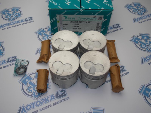 Поршни TEIKIN к-кт 4шт ремонт +0,50 TOYOTA 2L