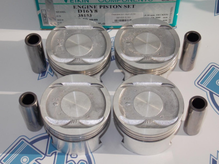 Поршни TEIKIN к-кт 4шт ремонт +0,50 HONDA D15B