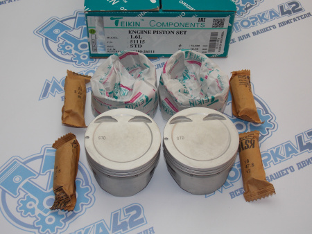 Поршни + кольца к-кт 4шт стандарт HYUNDAI G4ED