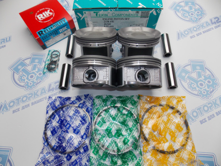 Поршни + кольца к-кт 4шт ремонт +0,50 TOYOTA 2TR-FE