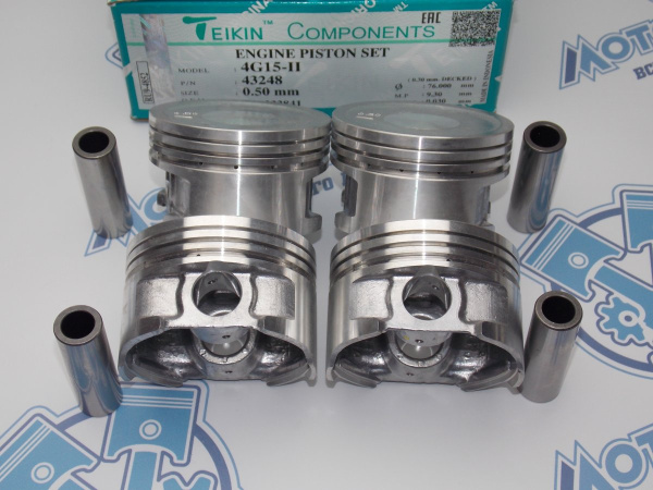 Поршни TEIKIN к-кт 4шт ремонт +0,50 MMC 4G15-II
