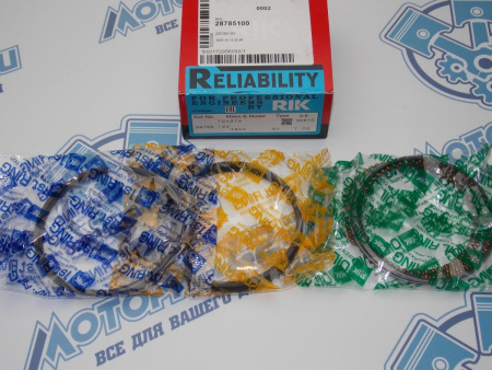 Кольца поршневые RIK ремонт +1,00 TOYOTA 1ZZ-FE