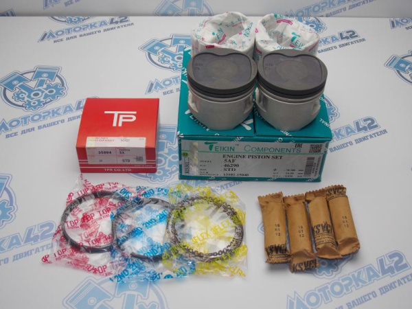 Поршни + кольца к-кт 4шт стандарт TOYOTA 5A-F