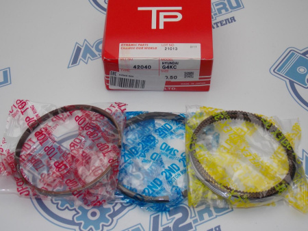 Кольца поршневые TPR ремонт +0,50 HYUNDAI G4KD