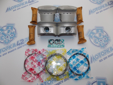 Поршни + кольца к-кт 4шт ремонт +1,00 TOYOTA 3ZZ-FE