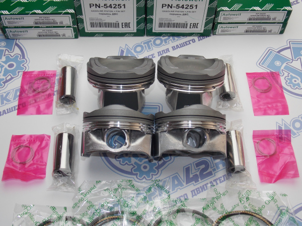 Поршни + кольца 4шт ремонт +0,50 FORD 1.5 EcoBoost