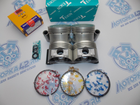 Поршни + кольца 4шт ремонт +0,50 NISSAN GA15DE 