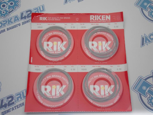 Кольца поршневые RIK ремонт +0,50 HONDA D15B