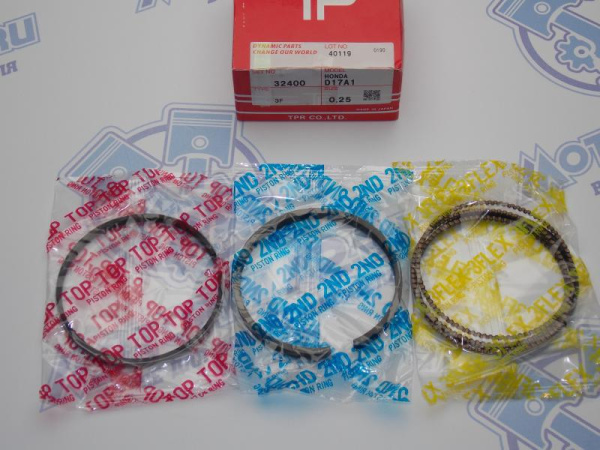 Кольца поршневые TPR ремонт +0,25 HONDA D17A