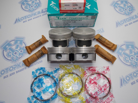 Поршни + кольца к-кт 4шт ремонт +0,50 HYUNDAI G4FC '06-