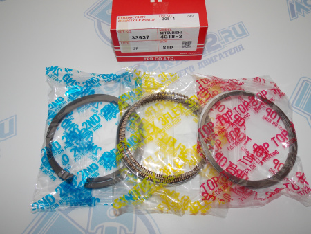 Поршни + кольца к-кт 4шт стандарт MMC 4G18