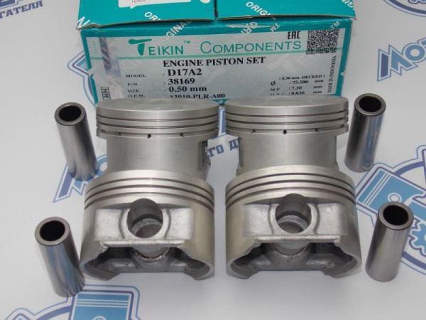Поршни TEIKIN к-кт 4шт ремонт +0,50 HONDA D17A
