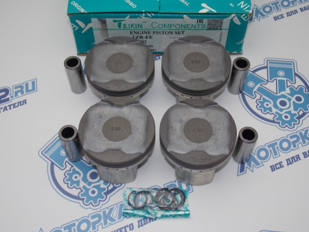 Поршни TEIKIN к-кт 4шт ремонт +0,50 TOYOTA 1ZR-FE
