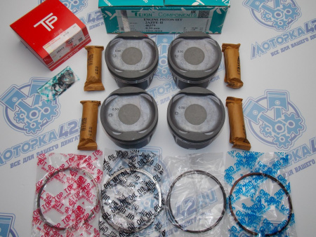 Поршни + кольца к-кт 4шт ремонт +0,50 TOYOTA 2AZ-FE II