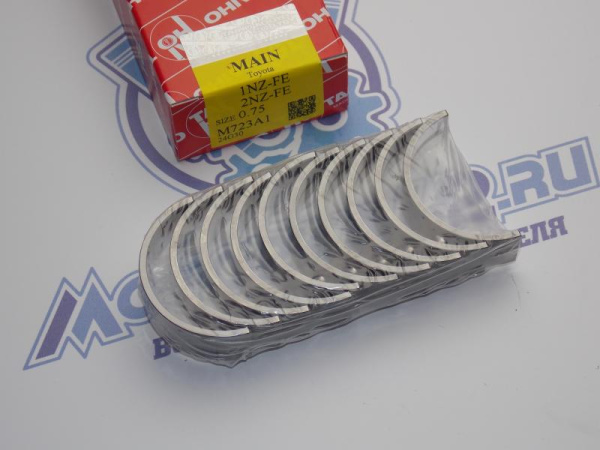 Вкладыши коренные TAIHO ремонт +0,75 TOYOTA 1NZ-FE, 2NZ-FE