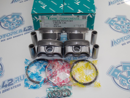 Поршни + кольца к-кт 4шт ремонт +0,50 GM F18D4 / Z18XER