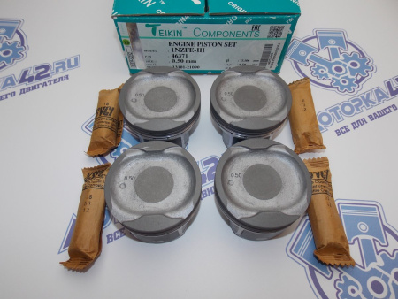 Поршни TEIKIN к-кт 4шт ремонт +0,50 TOYOTA 1NZ-FE '04-