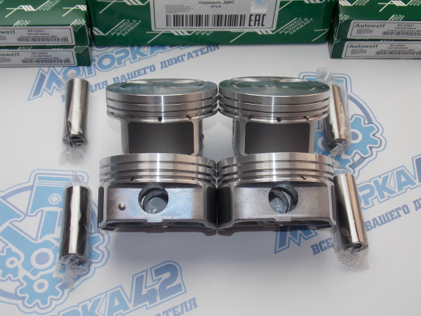 Поршни + кольца AW к-кт 4шт ремонт +0,50 HYUNDAI G4FC '06-