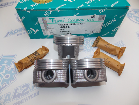 Поршни TEIKIN к-кт 3шт ремонт +0,50 TOYOTA 1KR-FE
