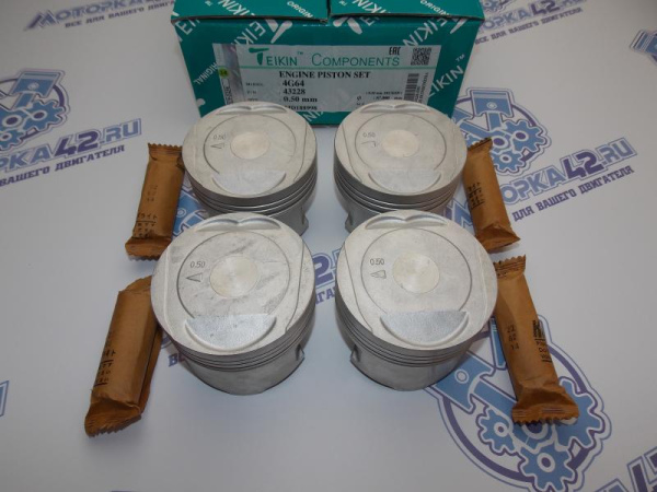 Поршни TEIKIN к-кт 4шт ремонт +0,50 MMC 4G64 93-'