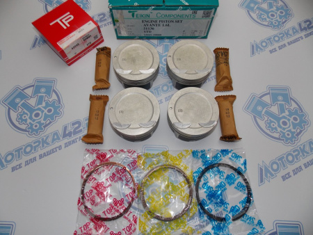 Поршни + кольца к-кт 4шт стандарт HYUNDAI G4FC '06-