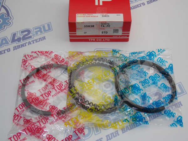 Кольца поршневые TPR стандартные TOYOTA 4A-FE