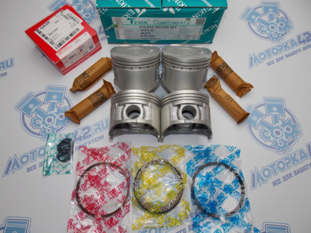 Поршни + кольца к-кт 4шт ремонт +0,50 TOYOTA 4S-FE