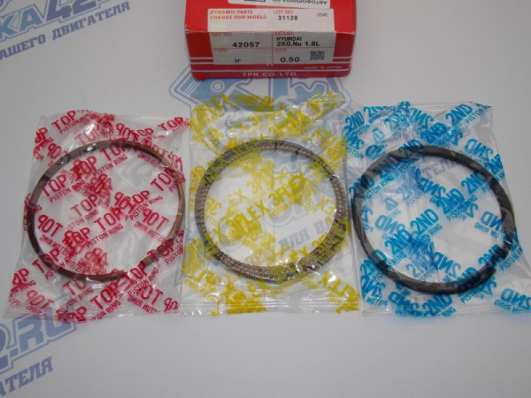 Кольца поршневые TPR ремонт +0,50 HYUNDAI G4NA, G4ND, G4NB, G4NH