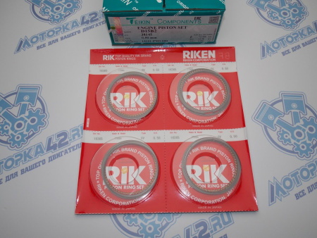 Поршни + кольца к-кт 4шт ремонт +0,50 HONDA D15B1, D15B2