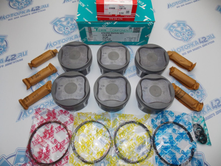 Поршни + кольца к-кт 6шт ремонт +0,50 TOYOTA 1GR-FE